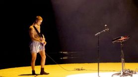 justin bieber private show coachella warm up no old songs SWAG