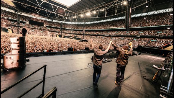 Oasis contributed a live track from their Wembley residency to HELP(2), photo by Joshua Halling