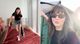 TikToker Paige Thalia with her Oscar red carpet