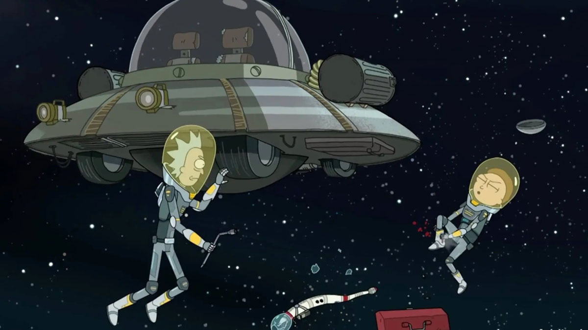 rick and morty spaceship
