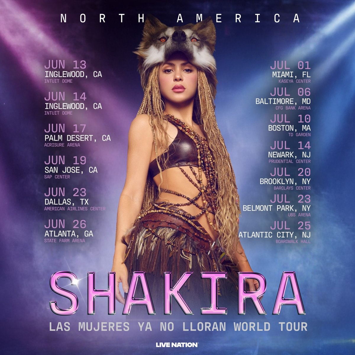 Shakira 2026 tour dates